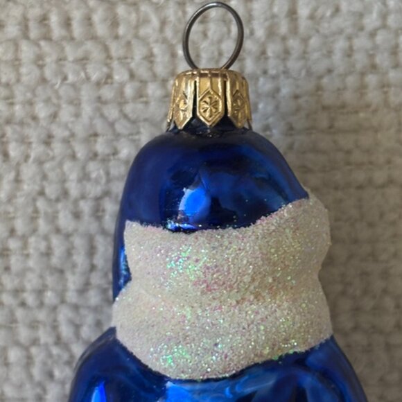 Christopher Radko Blue Santa Christmas Ornament Made in Poland Hand-painted - Picture 7 of 10